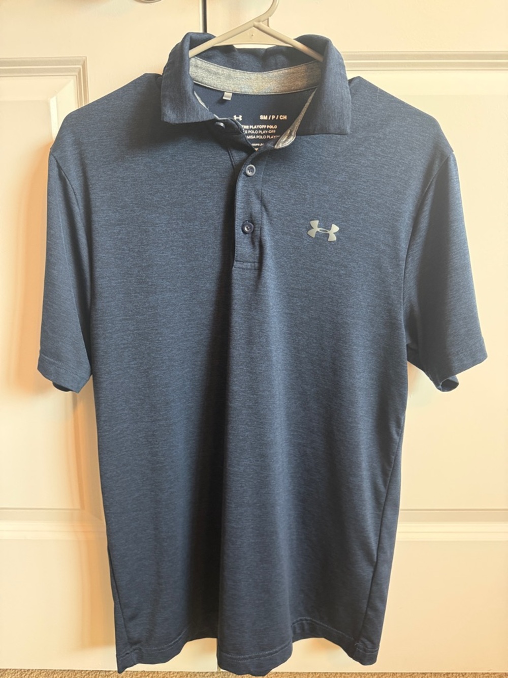 Under Armour Men's Dark Blue Heather Polo